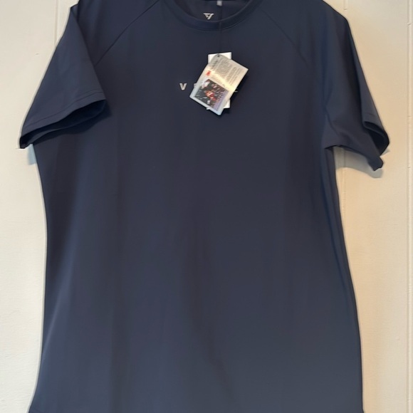Modern Blue Short Sleeve Tee with Relaxed Fit - Picture 5 of 9